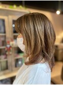 ボブ/グレージュ/大人女性/レイヤー/ショート[北千住]
