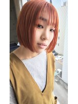 ラニヘアサロン(lani hair salon) オレンジボブ