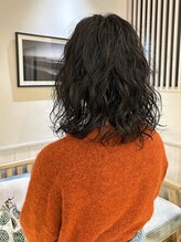 ヘアーサロン ビー(hair salon b.) ミディアムボブ/ミディアムパーマ/スパイラルパーマ/黒髪パーマ