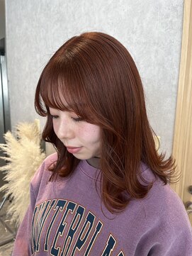 クラッチムク 博多口(CLUTCH muk.) ブリーチなしオレンジブラウン / レイヤーミディアム