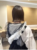 切りっぱなしボブ/ボブ/ウェットヘア/外ハネボブ/