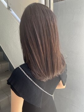 ローレンジウ(LOREN JU) 透明感髪質改善ベージュダブルカラーミルクティーグレージュ