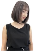 大人ボブハイライト/ショートカット/レイヤーカット/福岡天神