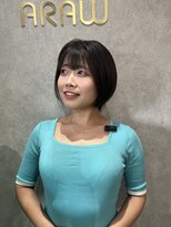 アロウ(ARAW) 柔らかいシルエットのグラデーションボブ