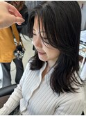 黒髪ミディアム