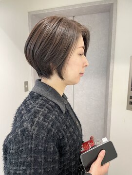 キラーナセンダイ(KiRANA SENDAI) 耳掛けもオススメな美シルエットショートボブ
