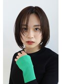 レイヤーボブ前髪ありイメチェン20代30代40代50代ショートボブ