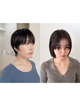 大人女性に嬉しい褒められスタイル♪髪質・骨格に合わせたあたなだけに似合うショートやボブが叶うサロン！