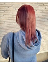 美容室 フォーリア Foglia&nbsp;【Foglia坪来】ブリーチカラー　チェリーレッド