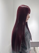 ハピネス 梅田茶屋町店(HAPPINESS) ブリーチなしダブルカラーワインレッド