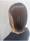 Azule/インナーベージュ/切りっぱなしボブ