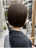 ストレートボブ × オリーブベージュ【千葉優希】