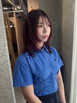 ラニヘアサロン(lani hair salon)&nbsp;ワインレッド/レイヤーカット/暖色カラー/赤髪/ダークトーン