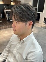 シエテ 津田沼(Siete)&nbsp;MEN’S HAIR/ブルーブラック/フェザーパーマ/津田沼