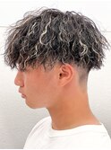 ハイライト/メッシュ/ツイストパーマ/ツーブロック/メンズ