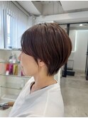 骨格補正の丸みショート×サイドバングで360°美シルエット♪