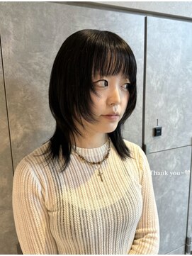 #名古屋#栄#プルエクステ#エクステ#レイヤーカット#ウルフ