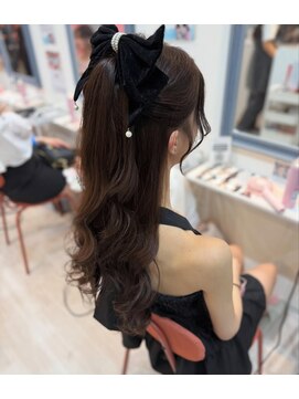 韓国ヘアアレンジウォンニョン風アレンジ