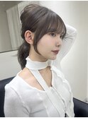 ミディアムレイヤー 艶カラー 顔まわり髪質改善 博多美容室