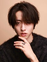 リップス 天神(LIPPS)&nbsp;『ミディアムセンターパートウルフ』｜メンズボブ｜はねにくい