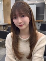 アビー(ABBEY3) 顔まわり顔周り前髪カットミディアムレイヤーロングレイヤー