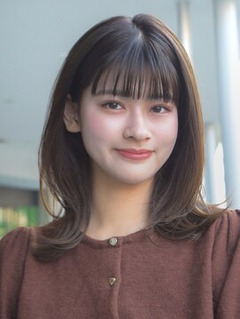 ガーデンヨコハマエスト(GARDEN YOKOHAMA est) レイヤーミディアム似合わせカットイメチェンフルバング