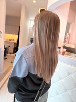 ムーンロータス(Moon Lotus)&nbsp;透明感ピンクベージュ｜白髪ぼかしカラー