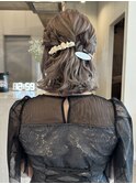 ハーフアップ/ハーフツイン/ヘアセット/ヘアアレンジ/登戸