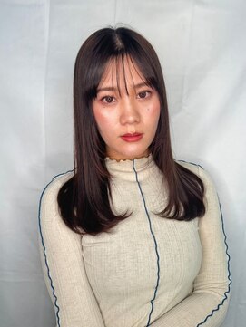 COVER HAIR ACADEMY 北浦和【カバーヘア アカデミー】北浦和西口店【4/6 OPEN(予定)】 大人可愛い黒髪透けバング小顔ロングレイヤーp120代30代40代