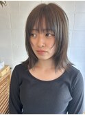 軽めレイヤーウルフボブ