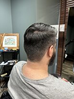 スタンドバーバー 柏(STAND BARBER)&nbsp;MEN’S/リバースセンターパート/ニュアンスパーマ/柏
