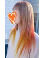 アグ ヘアー シーファ 石巻さくら町店(Agu hair sifa) 根本は暗め!べーじゅベースに2色のフレッシュビタミンカラー☆