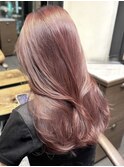 ブリーチ無しでできるピンクベージュ