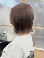 ヘアサロン ドットプラス 町田店(dot. plus) ヘイリーボブミルクティーブロンド/デジタルパーマ/町田