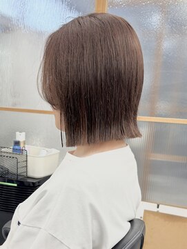 ヘアサロン ドットプラス 町田店(dot. plus) ヘイリーボブミルクティーブロンド/デジタルパーマ/町田