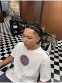 リバースセンターパートニュアンスパーマニュアンスウルフダウR