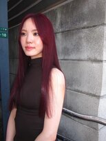 イル 天神大名店(ill)&nbsp;ブリーチなしダブルカラー『ボルドー』