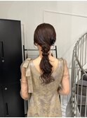 セミロング×透明感ブラウンで叶える大人っぽい雰囲気
