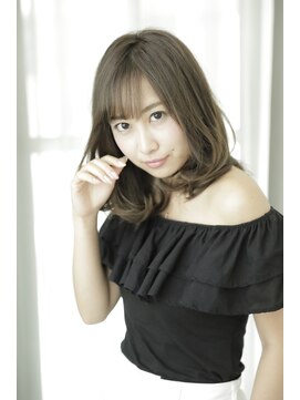 ルルディ バイ アフロディーテ銀座(luludi by APHRODITE) グレージュカラー/シルキーベージュ/斜めバング/銀座/髪質改善