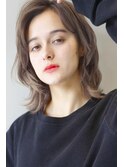 『 グレージュ』×『 ウルフ 』 外国人風 小顔 セミディ ☆