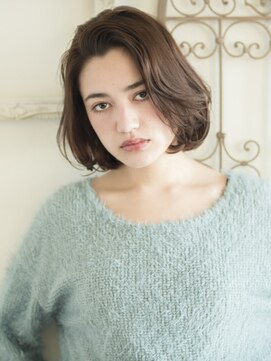 キープへアデザイン(keep hair design) 【自由が丘KEEP木田】髪質改善カラートリートメントかきあげボブ