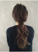 【ポニーテール】博多/博多駅/ヘアセット/早朝