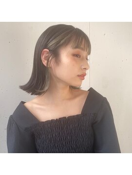 リガナッツ 十条店(Riganuts) [riganuts 十条店] ポイントカラー×外はねボブ