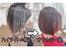 【大人女性に人気】白髪ぼかしハイライト