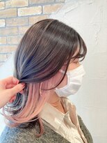 ヘアースパパズ(hair spa PAZ) インナーカラー/ペールピンク/モーブカラー