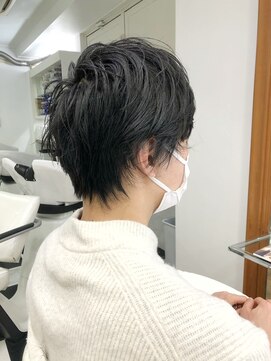 ヘッズ 本八幡店(HEADS) かき上げヘア ニュアンスマッシュ サイドパート 韓国マッシュ