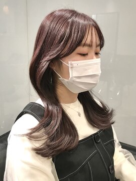 ラブクロムトーキョー オモテサンドウ(LOVECHROME OMOTESANDO) ショコラベージュメルティカラー☆くびれヘアカールベビーバング