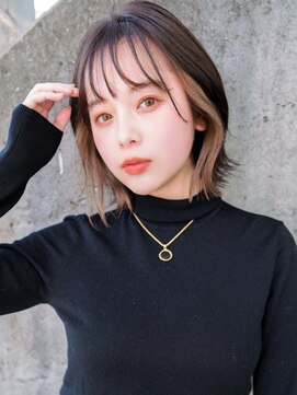 オーバーヘアー 倉敷店(over hair) 【La fith】インナーカラー×くびれヘア