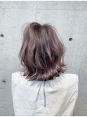 ラベンダーピンク 外ハネミディ【OAK中目黒】