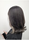 イメチェン外ハネくびれミディアムイヤリングカラー